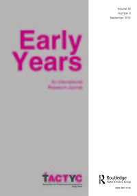 Cover image for Early Years, Volume 35, Issue 3, 2015