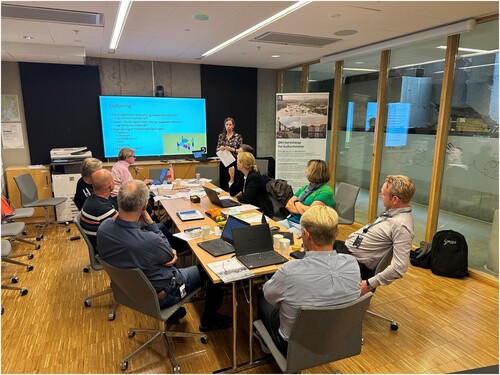 Fig. 3 During the desktop exercise in Kristiansand. Photo: Torleif Jacobsen, Kristiansand Municipality, 2023.