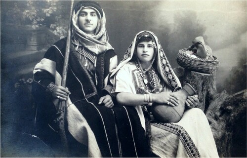 Figure 4. Unknown (left) and Salim Zananiri (right) c. 1925–29. Photographer unknown [possibly Krikorian or Toumayan]. Carte de visite. Image courtesy of the author.