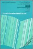 Cover image for Oxford Review of Education, Volume 32, Issue 5, 2006