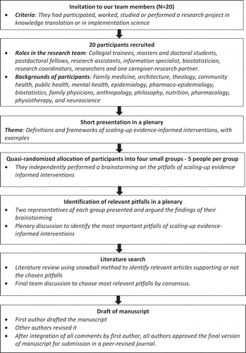 Figure 1. Flowchart of the pitfall identification process.