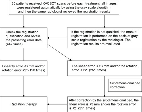 Figure 1 The IGRT protocol of the study.