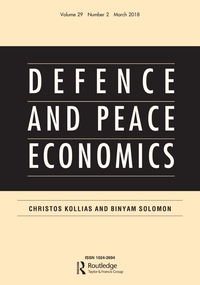 Cover image for Defence and Peace Economics, Volume 29, Issue 2, 2018