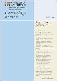 Cover image for Cambridge Review of International Affairs, Volume 18, Issue 3, 2005
