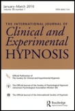 Cover image for International Journal of Clinical and Experimental Hypnosis, Volume 55, Issue 3, 2007