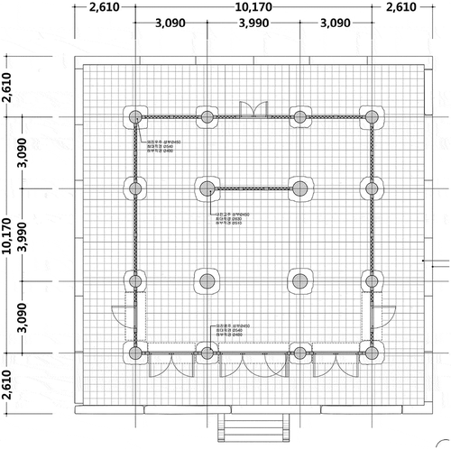 Figure 15. Floor plan of the planned Wontongbojeon.