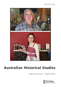 Cover image for Australian Historical Studies, Volume 47, Issue 1, 2016