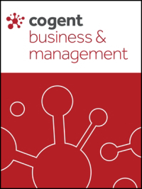 Cover image for Cogent Business & Management, Volume 1, Issue 1, 2014