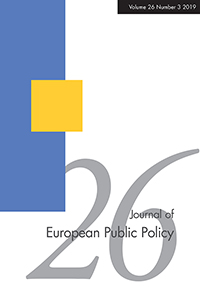 Cover image for Journal of European Public Policy, Volume 26, Issue 3, 2019