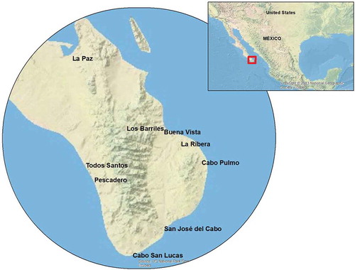 Map 1. Los Cabos location.