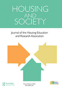 Cover image for Housing and Society, Volume 50, Issue 2, 2023