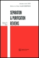 Cover image for Separation & Purification Reviews, Volume 38, Issue 2, 2009