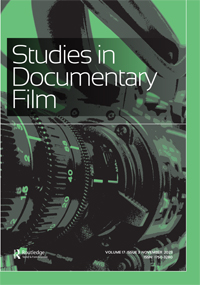 Cover image for Studies in Documentary Film, Volume 17, Issue 3, 2023