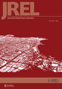 Cover image for Journal of Real Estate Literature, Volume 32, Issue 1, 2024
