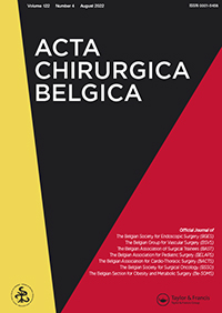 Cover image for Acta Chirurgica Belgica, Volume 122, Issue 4, 2022
