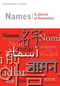 Cover image for Names, Volume 66, Issue 2, 2018