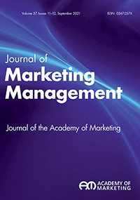 Cover image for Journal of Marketing Management, Volume 37, Issue 11-12, 2021