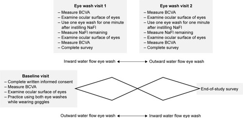 Figure 1 Eye wash study design.