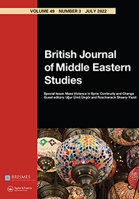 Cover image for British Journal of Middle Eastern Studies, Volume 49, Issue 3, 2022