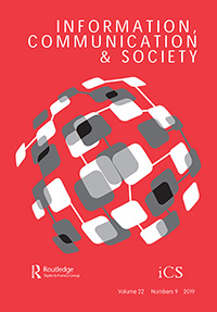 Cover image for Information, Communication & Society, Volume 22, Issue 9, 2019