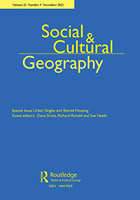 Cover image for Social & Cultural Geography, Volume 22, Issue 9, 2021