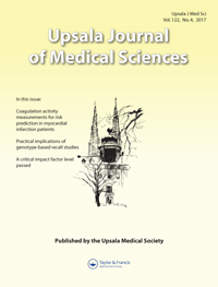 Cover image for Upsala Journal of Medical Sciences, Volume 122, Issue 4, 2017