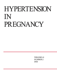 Cover image for Hypertension in Pregnancy, Volume 41, Issue 2, 2022