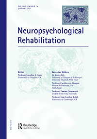 Cover image for Neuropsychological Rehabilitation, Volume 33, Issue 1, 2023