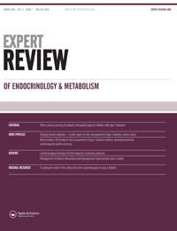 Cover image for Expert Review of Endocrinology & Metabolism, Volume 11, Issue 2, 2016