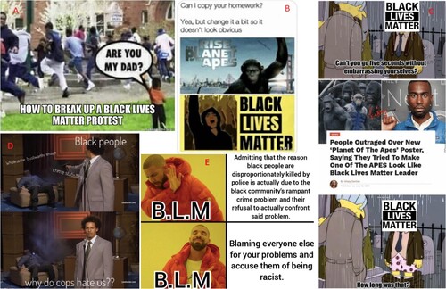 Figure 7. Deprecation through shaming and questioning BLM logic.
