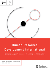 Cover image for Human Resource Development International, Volume 19, Issue 1, 2016