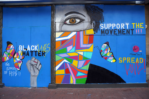 Figure 2. During the summer of 2020, artists nationwide came together to create street art, signs, murals, and photography to protest oppressive issues.