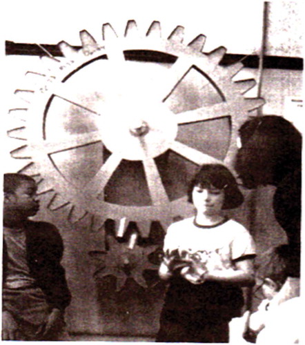 Figure 5. Rachel being the gears.