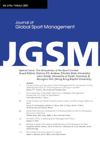 Cover image for Journal of Global Sport Management, Volume 6, Issue 1, 2021