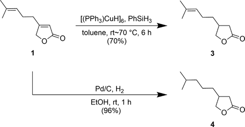 Scheme 1. Synthesis of compounds 3 and 4.