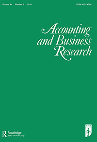 Cover image for Accounting and Business Research, Volume 46, Issue 3, 2016