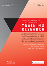 Cover image for International Journal of Training Research, Volume 11, Issue 2, 2013