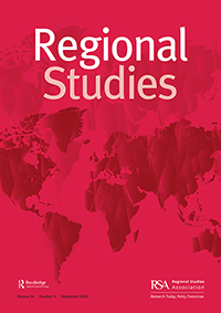 Cover image for Regional Studies, Volume 54, Issue 9, 2020