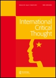 Cover image for International Critical Thought, Volume 3, Issue 2, 2013