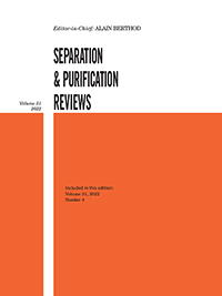 Cover image for Separation & Purification Reviews, Volume 51, Issue 4, 2022