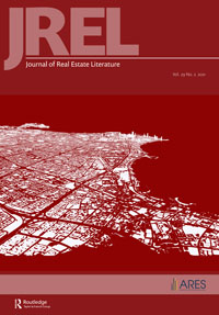 Cover image for Journal of Real Estate Literature, Volume 29, Issue 2, 2021