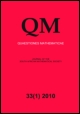 Cover image for Quaestiones Mathematicae, Volume 14, Issue 3, 1991