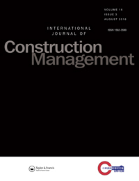 Cover image for International Journal of Construction Management, Volume 16, Issue 3, 2016