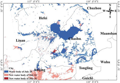 Figure 7. The extraction result of water bodies