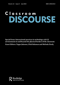 Cover image for Classroom Discourse, Volume 13, Issue 2, 2022