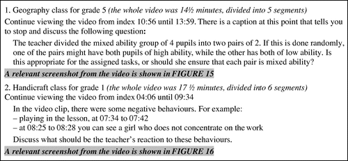 Figure 17. Self-assessment questions in the Vietnam Primary Teacher Education course.