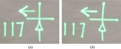 Figure 11. Display in 30 Hz. (a) Advanced display approach. (b) Generic display approach.