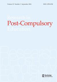 Cover image for Research in Post-Compulsory Education, Volume 21, Issue 3, 2016