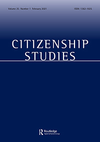 Cover image for Citizenship Studies, Volume 25, Issue 1, 2021
