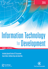 Cover image for Information Technology for Development, Volume 22, Issue sup1, 2016